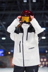冬季防水防风加棉加厚潮滑雪衣男女连帽抽绳滑雪服外套HF57-P175，男装棉衣，电商A001