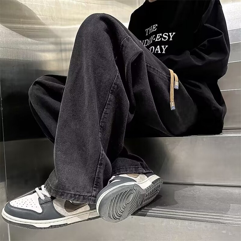 牛仔裤男春季潮大码休闲裤子高街N6012P40,男装牛仔裤,星座1116-2
