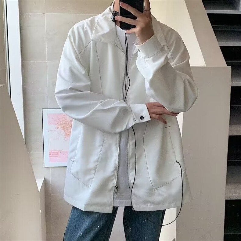 暗黑潮牌辑明线拉链夹克男机能风设计感小众外套JW1029P42,男装夹克,星座1116-2