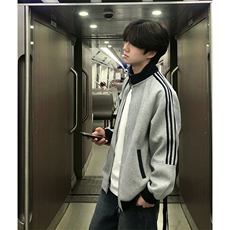 抖音得物高品质26春装美式高街重磅结构拼接织带立领卫衣外套CM42，女装短外套，电商A486-1