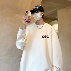控38简约帅气百搭长袖t恤男大码卫衣T4294-P25加绒款-P35，男装卫衣，电商A040
