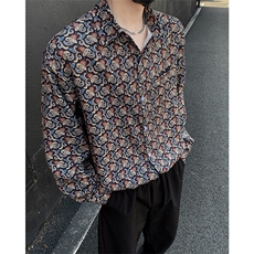 美式高街潮流衬衫潮牌宽松休闲上衣A086-CS2211-P38，男装衬衫，电商基地A086