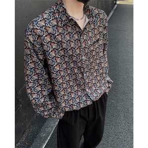 美式高街潮流衬衫潮牌宽松休闲上衣A086-CS2211-P38图片