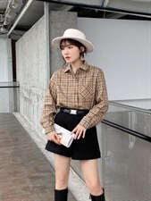 加绒衬衫，女装衬衫，依伊贝诺