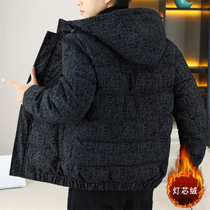 连帽棉服灯芯绒外套男生冬季棉衣情侣装棉袄子 XZ212-QMY8002-P90图片