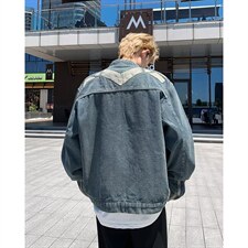 2026春秋痞帅外套男ins高街潮牌港风日系原宿风韩版潮流宽松夹克，男装夹克，四季星座505