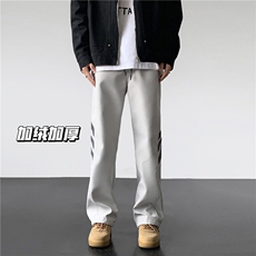 冬装加绒加厚登山冲锋裤男休闲裤加绒M-5XLP55常规P50控78，男装卫衣，电商D205