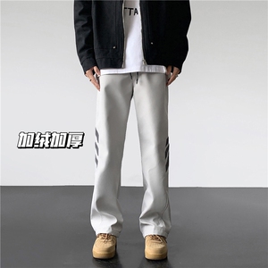 冬装加绒加厚 登山冲锋裤男休闲裤加绒M-5XL P55 常规P50 控78图片