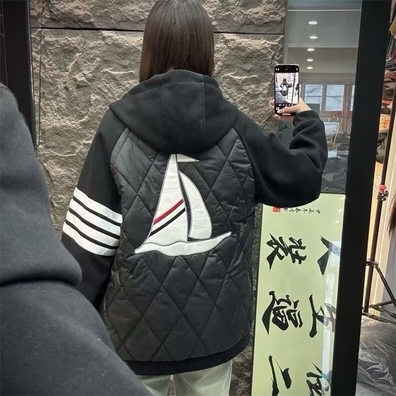 2025新款冬季棉服棉衣男生加厚保暖面包服运动休闲潮牌帅气外套,男装棉衣,四季星座505