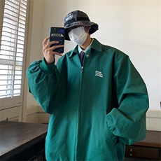 EQ105字母刺绣工装外套男2024新款春秋ins港风棒球服夹克P108，男装夹克，电商C306-1