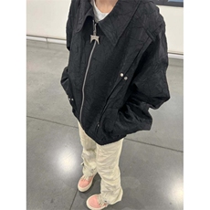 【有货】cleanfit短款褶皱外套男款春秋高级感痞帅夹克W186LL-P72，男装夹克，星座1007（原301D）