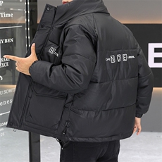 冬季加厚棉衣男休闲立领PU棉衣防水潮流皮衣棉服外套PY903-P115，男装皮衣，星座310B-3