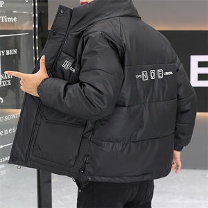 冬季加厚棉衣男休闲立领PU棉衣防水潮流皮衣棉服外套PY903-P115图片