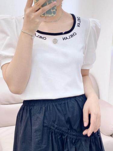 夏季新款时尚T恤，女装T恤，依洛菲