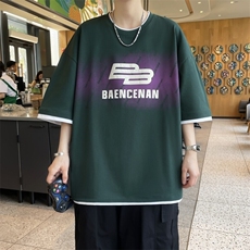 25152-特P40夏季休闲时尚T恤男短袖打底衫青少年潮牌印花T恤，男装T恤，电商D310B