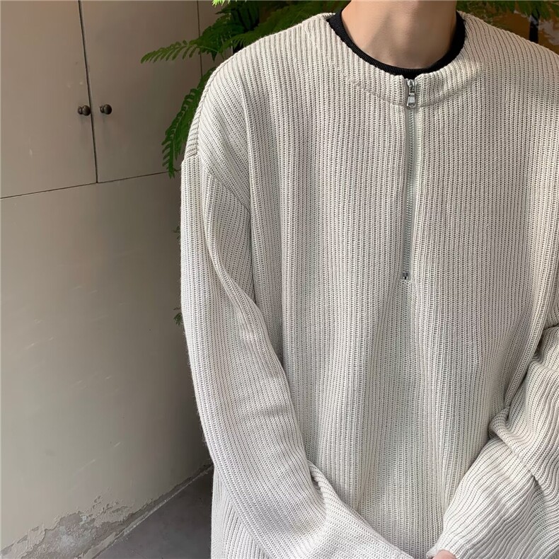 圆领半拉链毛衣男士秋冬季新款韩版港风针织衫M3150P55,男装针织衫/毛衣,星座1116-2