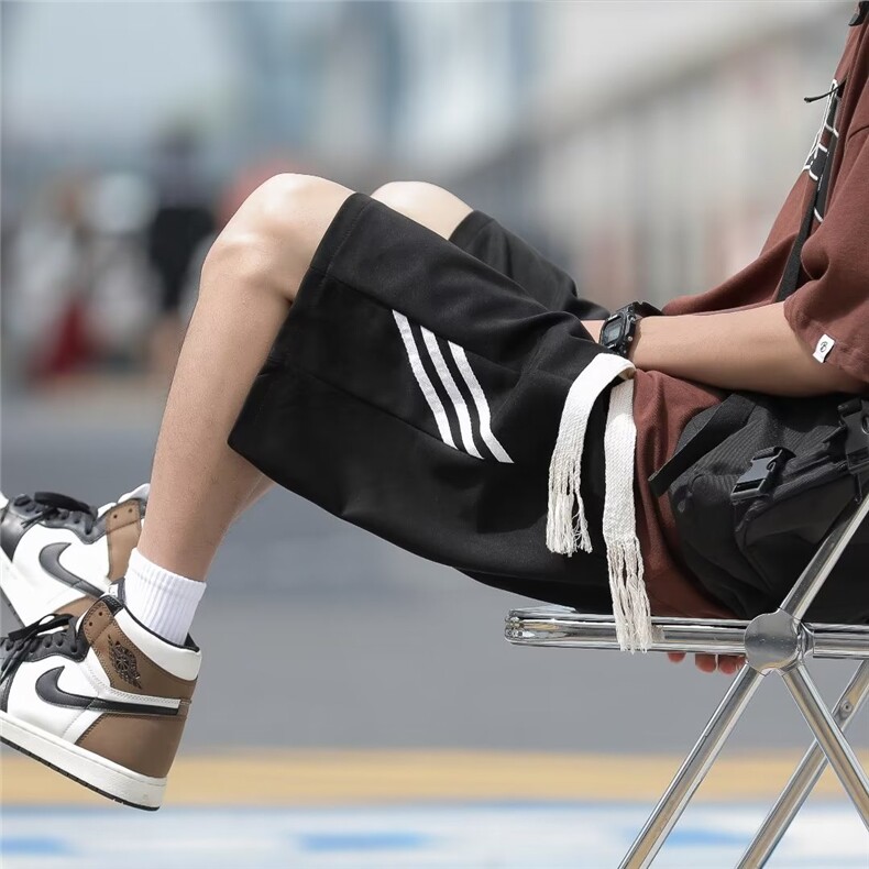 运动短裤男韩版潮流拼色高街帅气2026夏季新款ins五分裤K3852-P30,男装牛仔裤,星座412