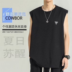 无袖t恤薄款宽松冰丝短袖速干篮球衣服背心休闲 TT382-特批34图片