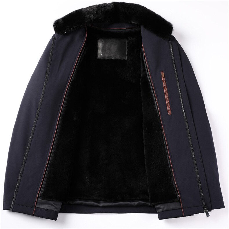 BB6556秋冬2023年男士新款夹克兔毛内胆大衣保暖派克服P748,男装皮衣,电商B360