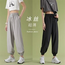 2023春新款潮流休闲裤女百搭青年束脚运动裤  2027-特批20图片