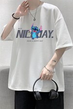 HT73173-P22华夫格t恤男短袖男大码五分袖大皂风，男装T恤，电商A040