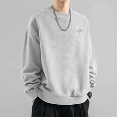 男女潮牌重磅卫衣秋冬款内搭长袖加绒简约风潮流宽松ZRCX4107P43，男装卫衣，星座1112-1