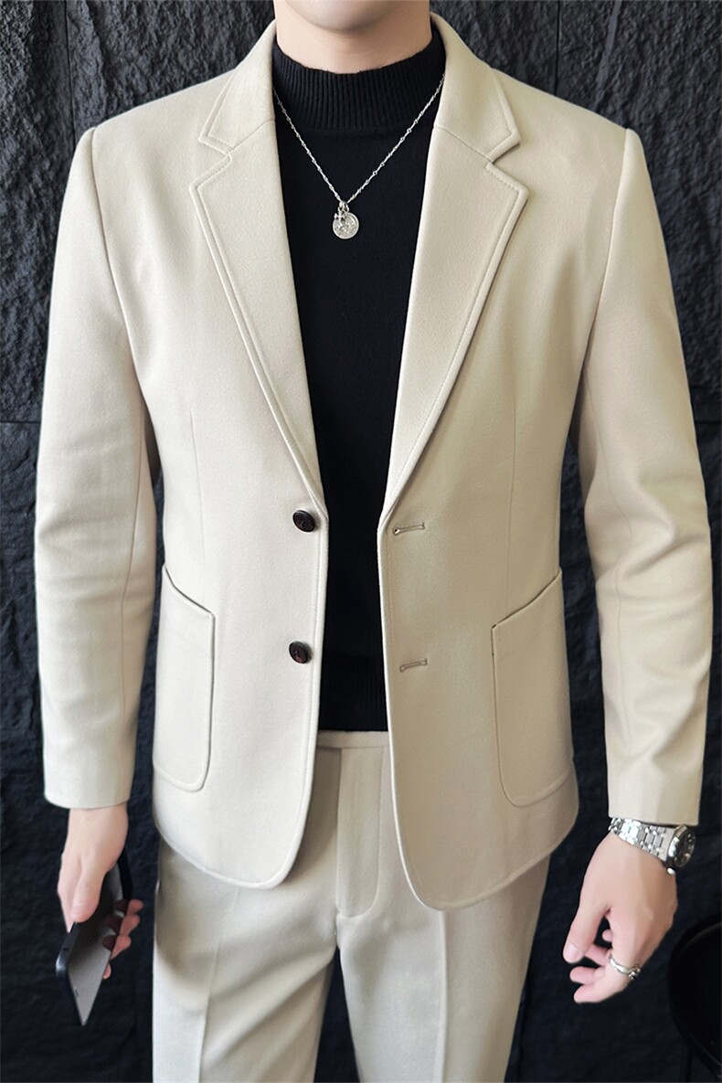 品质西服套装男两件套韩版修身商务休闲西装婚礼西装KTZ1822-P255,男装西服套装,星座1105-3