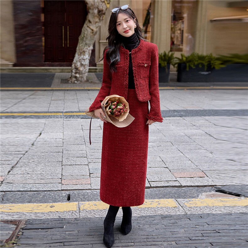 【bao款加羽绒已出】2025冬装新款红色新娘敬酒服90%白鸭绒两件套,女装套装/套裙,雅静靓衣