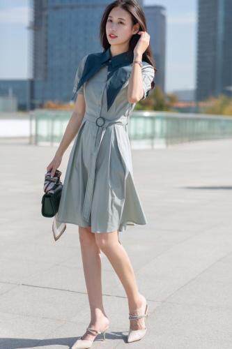 小领子可以脱卸学院风走一个现货，女装，千浪依族