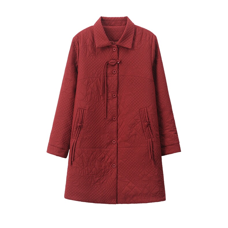 时尚显瘦中长款棉服棉衣女保暖舒适冬季必备,女装棉衣/棉服,韩派