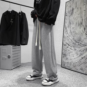 爆卖100万+ 纯棉包边品质升级 大码情侣编织抽绳休闲裤男K2128P50图片