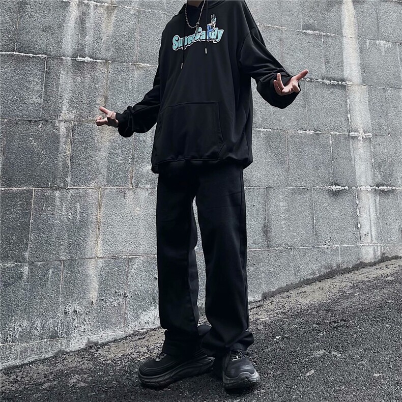 欧美高街字母牛仔裤男潮牌街头hiphop暗黑风裤子K076P40加绒50,男装牛仔裤,星座1116-2
