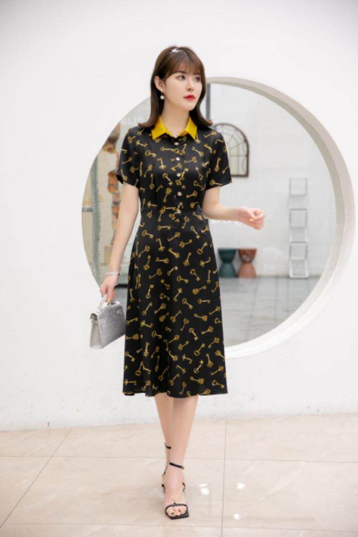 现货供应：天丝面料连衣裙M一XXL，女装连衣裙，拉思维加丝