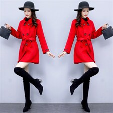 2021新款冬季中长款九分袖通勤简约减龄斗篷型双排扣纯色呢子外套，女装毛呢外套，丽美静依