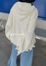 冬季新款帽衫毛衣，女装针织衫/毛衣，HV7ING