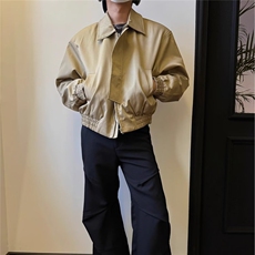男士外套修身痞帅春秋季男装美式工装潮牌男款拉链夹克潮JKX09，男装夹克，星座516A