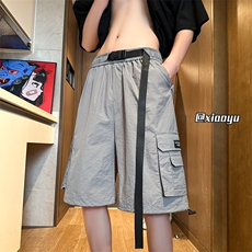 XZ616夏季新款裤腰扣设计感工装速干短裤TY2495M-5XL特P30控58，男装牛仔裤，星座512A（原616）