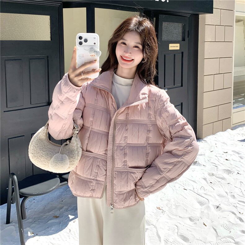 新品新工艺定制面料洋气轻薄羽绒服2C273-1035-P300-K468,女装羽绒服,2C273