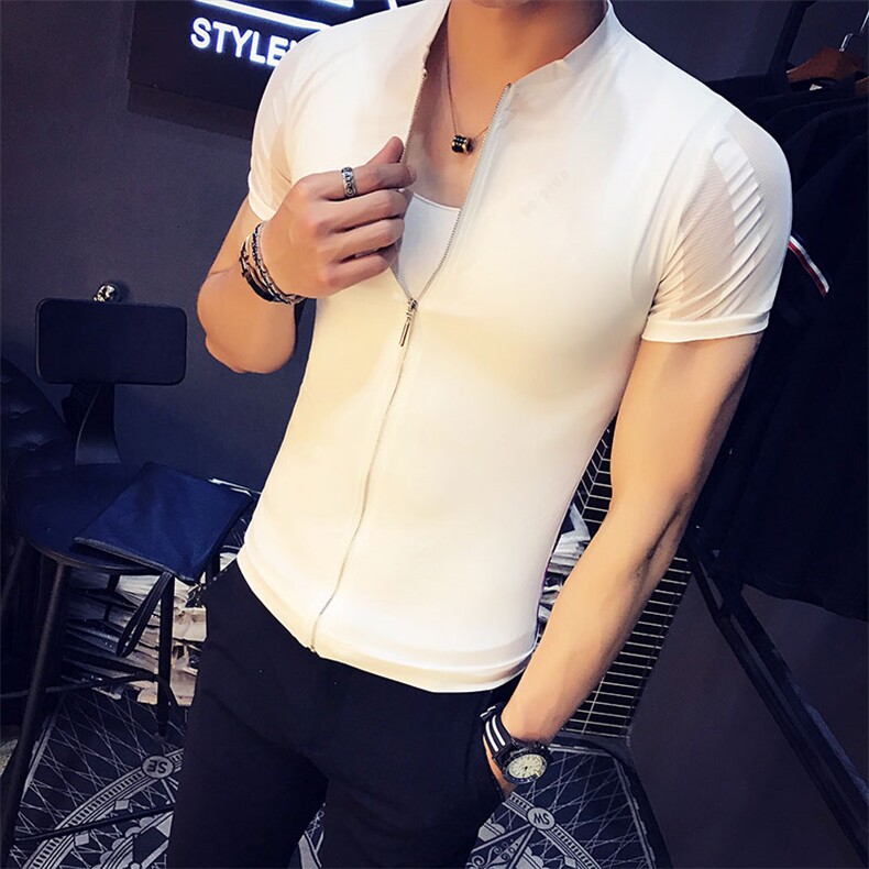 精致韩风夏季短袖薄款休闲修身型T恤2021年青春流行，男装T恤，电商A313