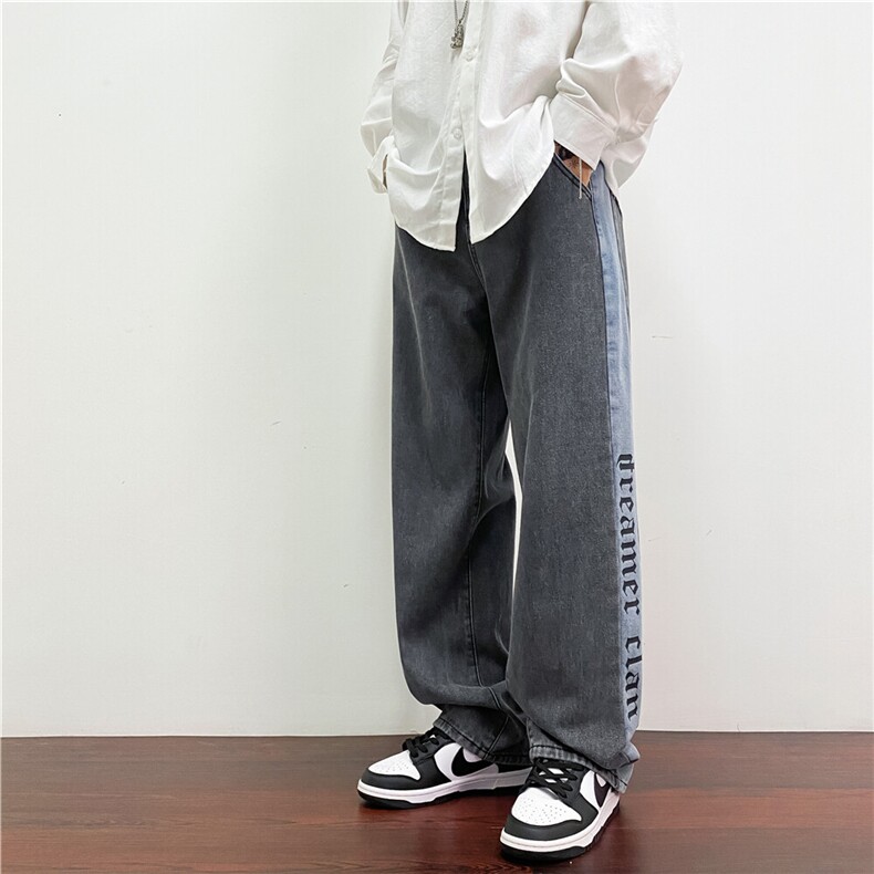 k815-p55-控78M-5XL现货有加绒高阶ins宽松牛仔裤cityboy,男装牛仔裤,星座116