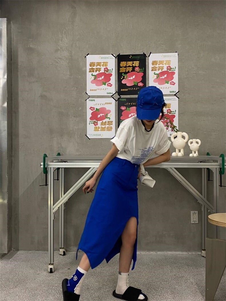 U型半裙纯透气高腰显瘦款，女装半身裙，Alissa Lin