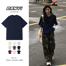 高品质多色可选纯棉短袖T恤X7080特批白10.5彩11.54XL5XL元，男装T恤，电商A102
