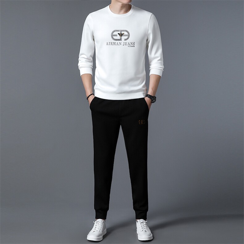 S3058-2钱塘2020-2春秋薄款时尚休闲简约中青年男士卫衣P137,男装休闲套装,钱塘207-2