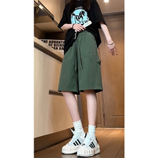 特批P25无差价夏季冰丝垂感中裤中性休闲直筒五分短裤男士DK2123，男装牛仔裤，电商A001-1