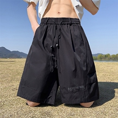 五分裤男女韩版潮流宽松百搭帅气2026夏季ins休闲短裤K6272-P45，男装牛仔裤，星座412-2