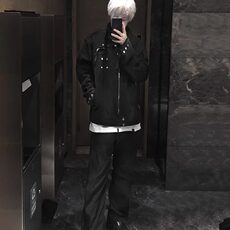 DJK8326-P85美式高街外套男春秋季设计感潮牌翻领夹克-网图现货，男装夹克，星座603-2