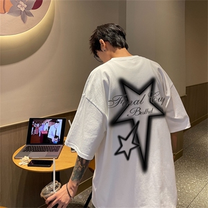 230g重磅纯棉港风短袖t恤男DT3132-P25控38图片