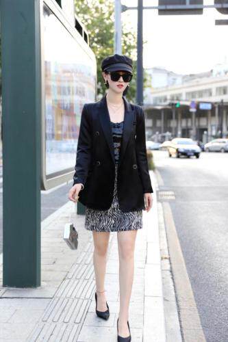 醋酸西装外套可收腰两穿式，女装西装，澳洛菲