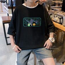 短袖男夏宽松纯棉T恤男百搭港风韩版情侣中性日系潮DT0249P20，男装T恤，星座1016-1（原电商B408-1）