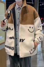 新款冬款加绒加厚棉衣羊羔绒潮流外套青少年ins男装MY106P95，男装棉衣，电商A086